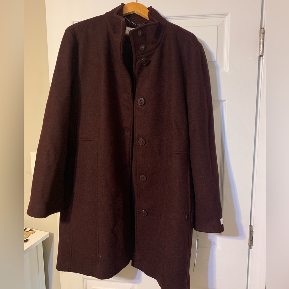 Calvin Klein xxl women maroon coat
